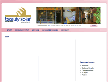 Tablet Screenshot of beauty-solar-rheinhessen.de